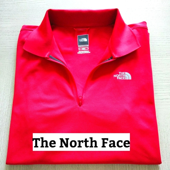 The North Face Other - The North Face Red zip up neck Sz M